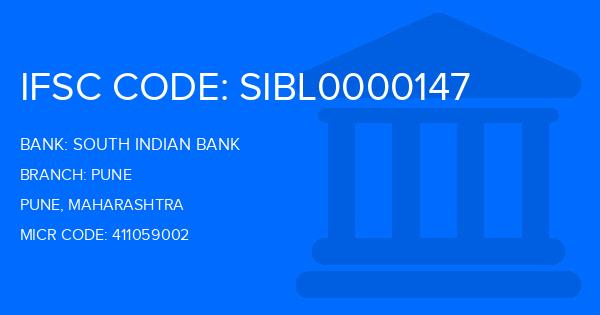 South Indian Bank (SIB) Pune Branch IFSC Code