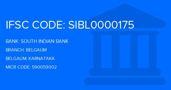 South Indian Bank (SIB) Belgaum Branch IFSC Code
