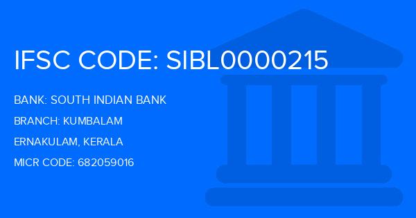 South Indian Bank (SIB) Kumbalam Branch IFSC Code