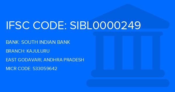 South Indian Bank (SIB) Kajuluru Branch IFSC Code