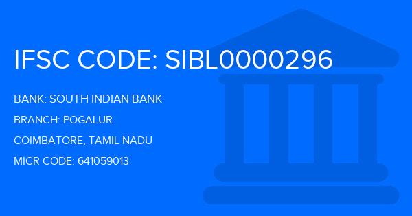 South Indian Bank (SIB) Pogalur Branch IFSC Code