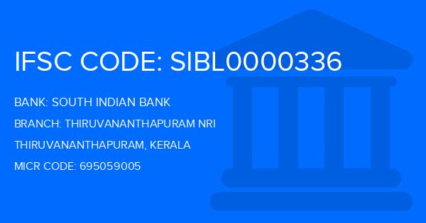 South Indian Bank (SIB) Thiruvananthapuram Nri Branch IFSC Code