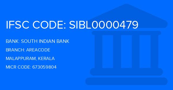 South Indian Bank (SIB) Areacode Branch IFSC Code