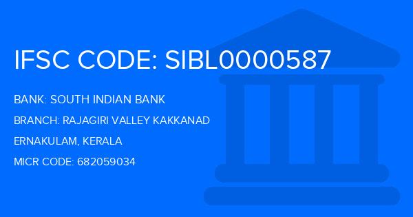 South Indian Bank (SIB) Rajagiri Valley Kakkanad Branch IFSC Code