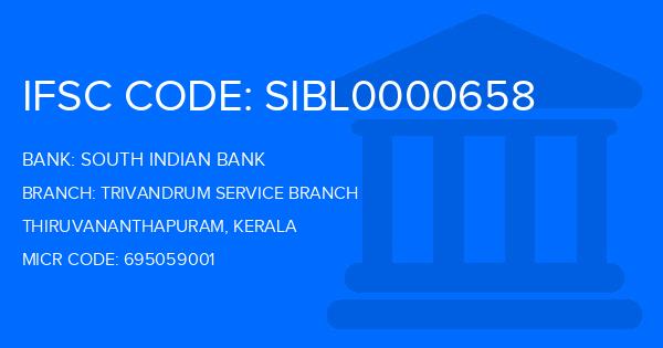 South Indian Bank (SIB) Trivandrum Service Branch