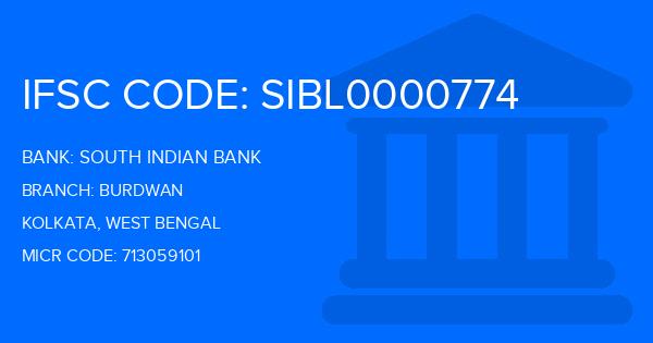 South Indian Bank (SIB) Burdwan Branch IFSC Code