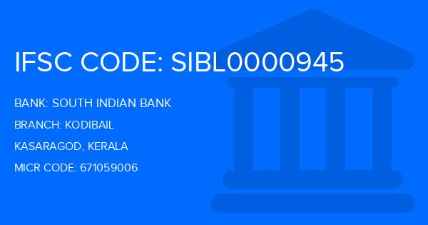 South Indian Bank (SIB) Kodibail Branch IFSC Code