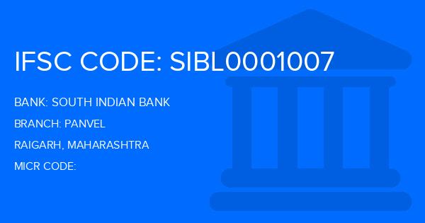 South Indian Bank (SIB) Panvel Branch IFSC Code