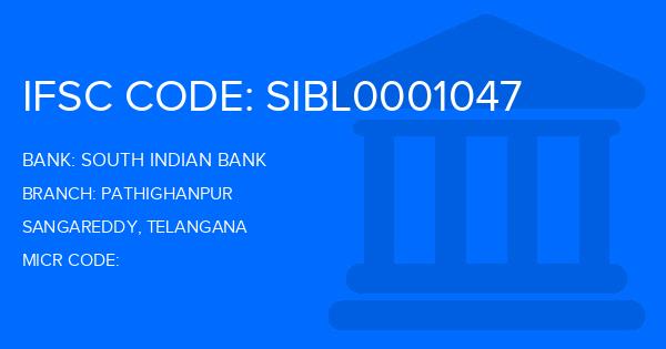 South Indian Bank (SIB) Pathighanpur Branch IFSC Code
