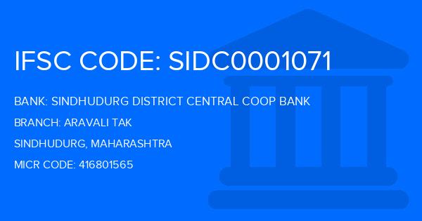 Sindhudurg District Central Coop Bank Aravali Tak Branch IFSC Code