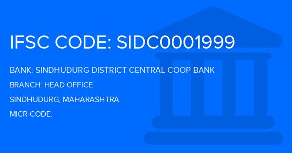 Sindhudurg District Central Coop Bank Head Office Branch IFSC Code