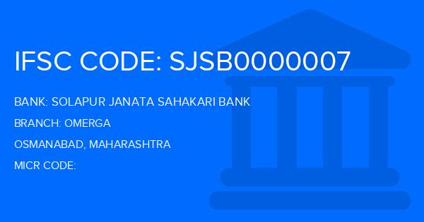 Solapur Janata Sahakari Bank Omerga Branch IFSC Code