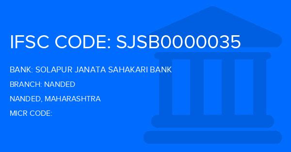 Solapur Janata Sahakari Bank Nanded Branch IFSC Code