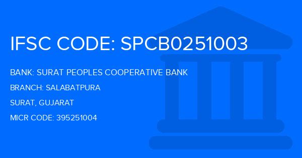 Surat Peoples Cooperative Bank Salabatpura Branch IFSC Code