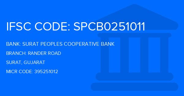 Surat Peoples Cooperative Bank Rander Road Branch IFSC Code