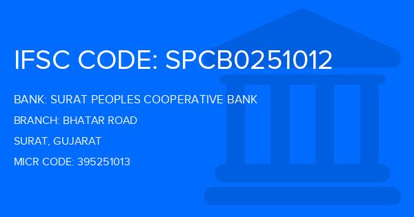 Surat Peoples Cooperative Bank Bhatar Road Branch IFSC Code