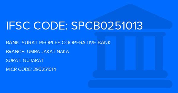 Surat Peoples Cooperative Bank Umra Jakat Naka Branch IFSC Code