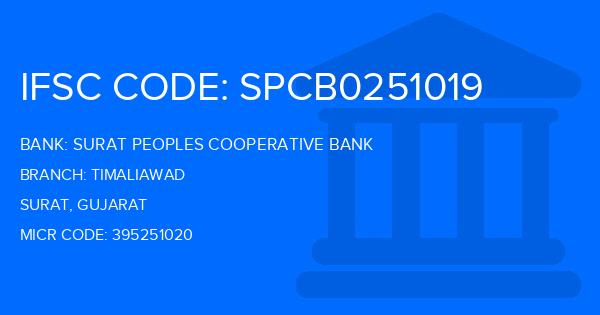 Surat Peoples Cooperative Bank Timaliawad Branch IFSC Code