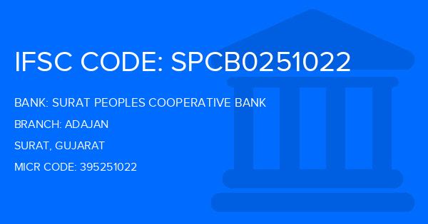Surat Peoples Cooperative Bank Adajan Branch IFSC Code