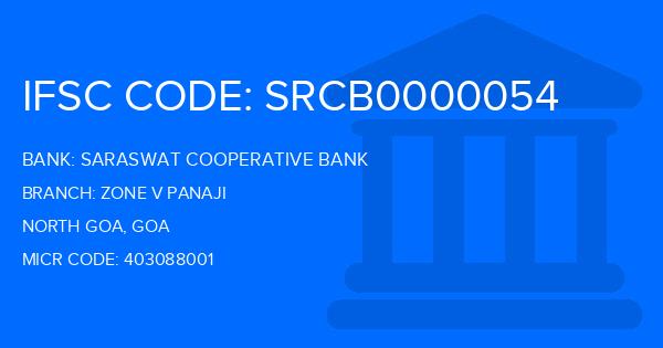 Saraswat Cooperative Bank Zone V Panaji Branch IFSC Code
