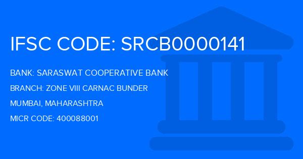 Saraswat Cooperative Bank Zone Viii Carnac Bunder Branch IFSC Code
