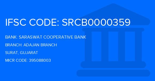 Saraswat Cooperative Bank Adajan Branch