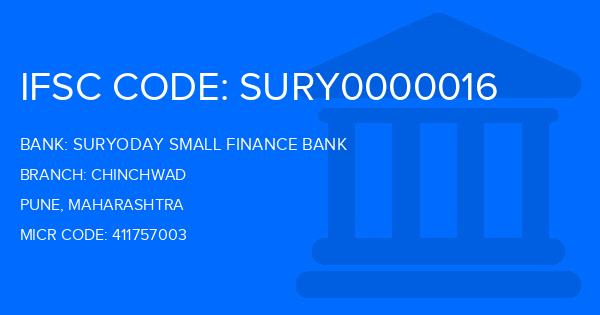 Suryoday Small Finance Bank Chinchwad Branch IFSC Code