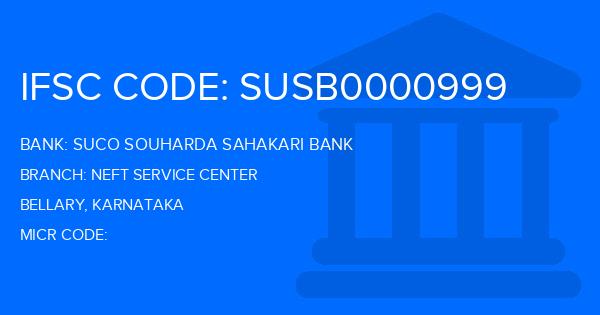 Suco Souharda Sahakari Bank Neft Service Center Branch IFSC Code