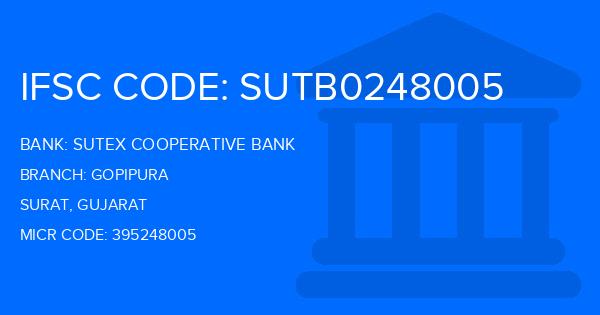 Sutex Cooperative Bank Gopipura Branch IFSC Code