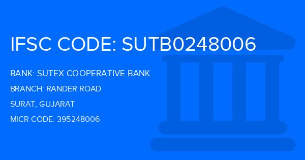 Sutex Cooperative Bank Rander Road Branch IFSC Code