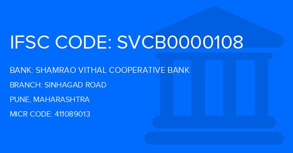 Shamrao Vithal Cooperative Bank Sinhagad Road Branch IFSC Code
