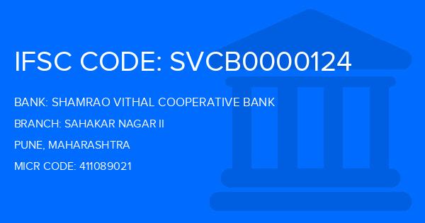 Shamrao Vithal Cooperative Bank Sahakar Nagar Ii Branch IFSC Code