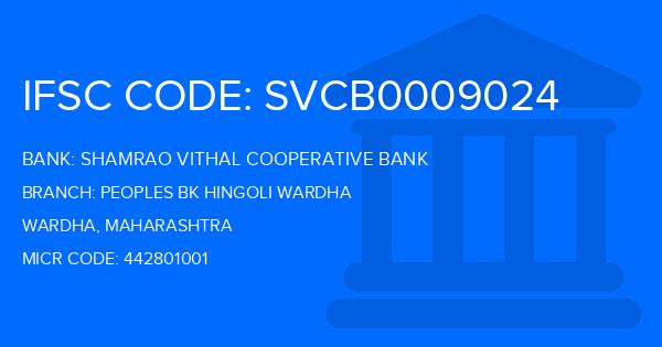 Shamrao Vithal Cooperative Bank Peoples Bk Hingoli Wardha Branch IFSC Code