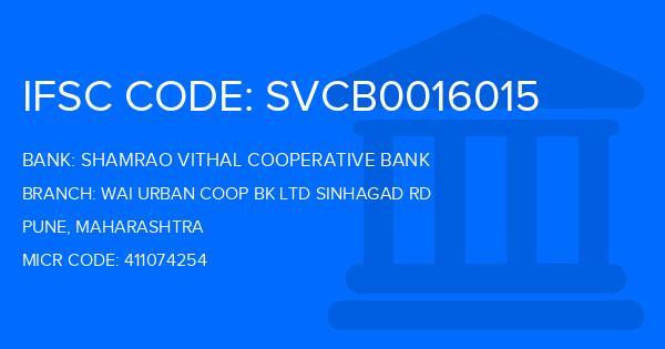 Shamrao Vithal Cooperative Bank Wai Urban Coop Bk Ltd Sinhagad Rd Branch IFSC Code