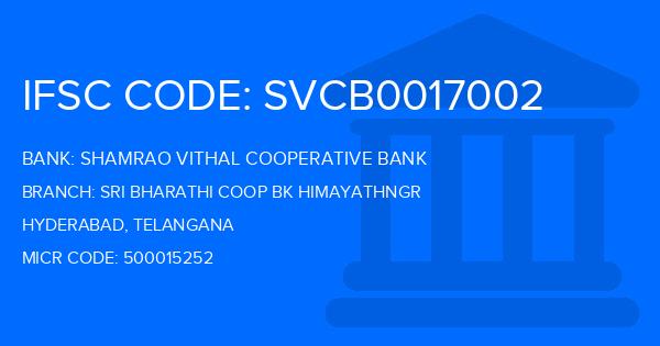 Shamrao Vithal Cooperative Bank Sri Bharathi Coop Bk Himayathngr Branch IFSC Code