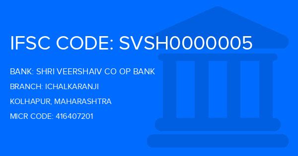Shri Veershaiv Co Op Bank Ichalkaranji Branch IFSC Code