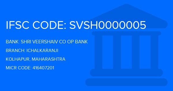 Shri Veershaiv Co Op Bank Ichalkaranji Branch IFSC Code