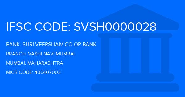 Shri Veershaiv Co Op Bank Vashi Navi Mumbai Branch IFSC Code