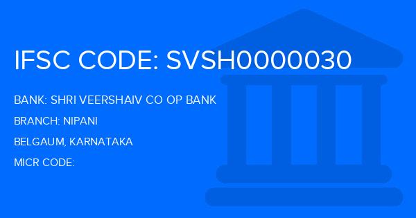 Shri Veershaiv Co Op Bank Nipani Branch IFSC Code