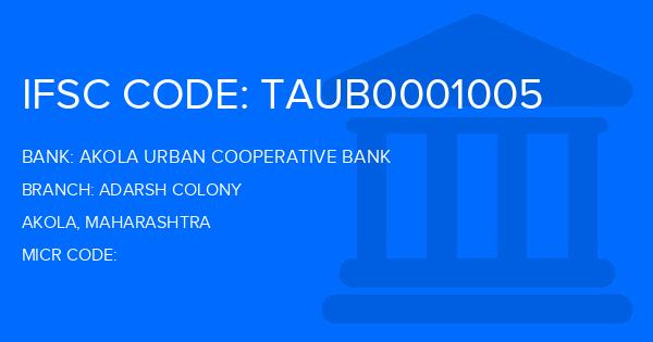 Akola Urban Cooperative Bank Adarsh Colony Branch IFSC Code