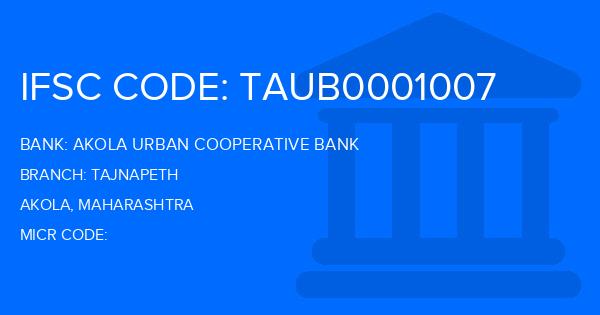 Akola Urban Cooperative Bank Tajnapeth Branch IFSC Code