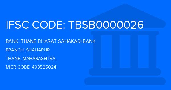 Thane Bharat Sahakari Bank Shahapur Branch IFSC Code