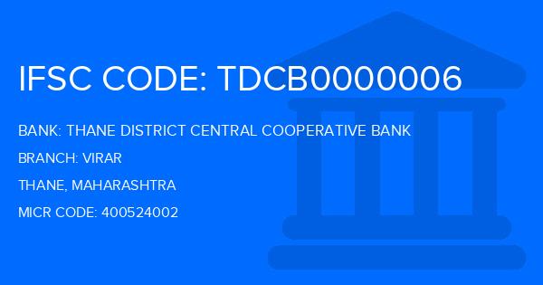 Thane District Central Cooperative Bank Virar Branch IFSC Code