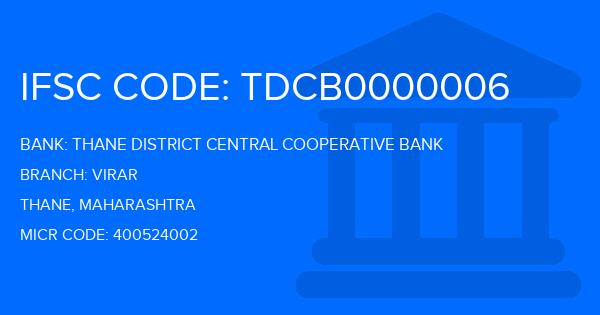 Thane District Central Cooperative Bank Virar Branch IFSC Code