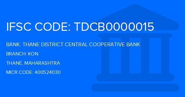 Thane District Central Cooperative Bank Kon Branch IFSC Code