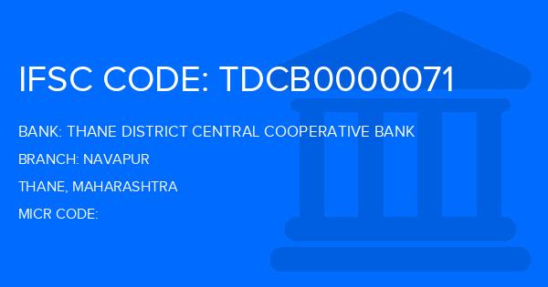 Thane District Central Cooperative Bank Navapur Branch IFSC Code