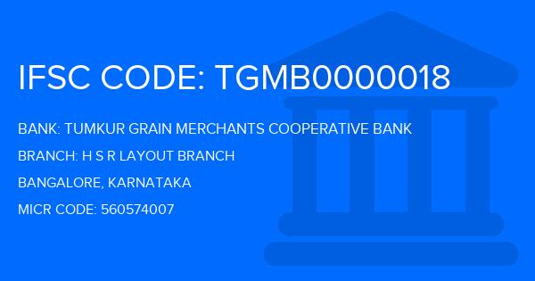 Tumkur Grain Merchants Cooperative Bank H S R Layout Branch