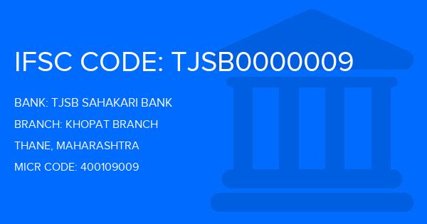 Tjsb Sahakari Bank Khopat Branch