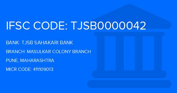 Tjsb Sahakari Bank Masulkar Colony Branch