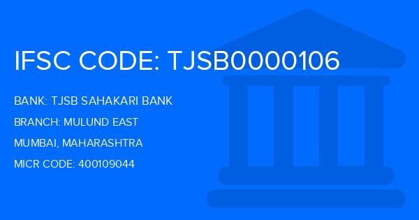 Tjsb Sahakari Bank Mulund East Branch IFSC Code